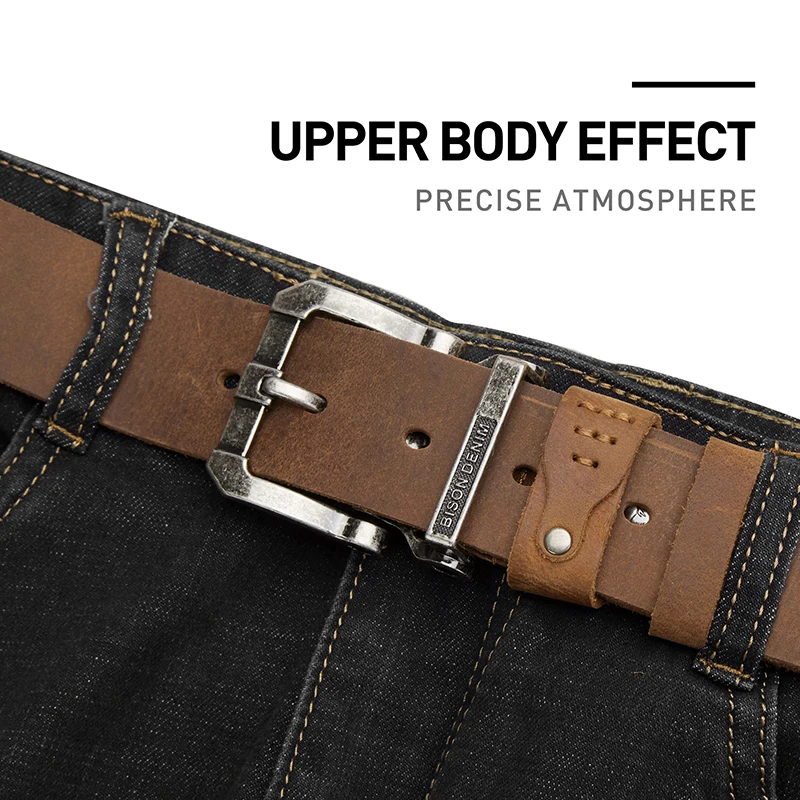 Leather Belt with Industrial Buckle