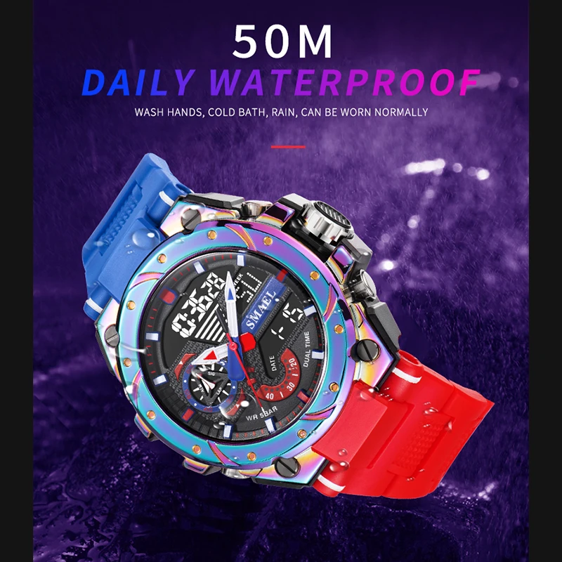 SMAEL 8060 Dual Display Sports Watch