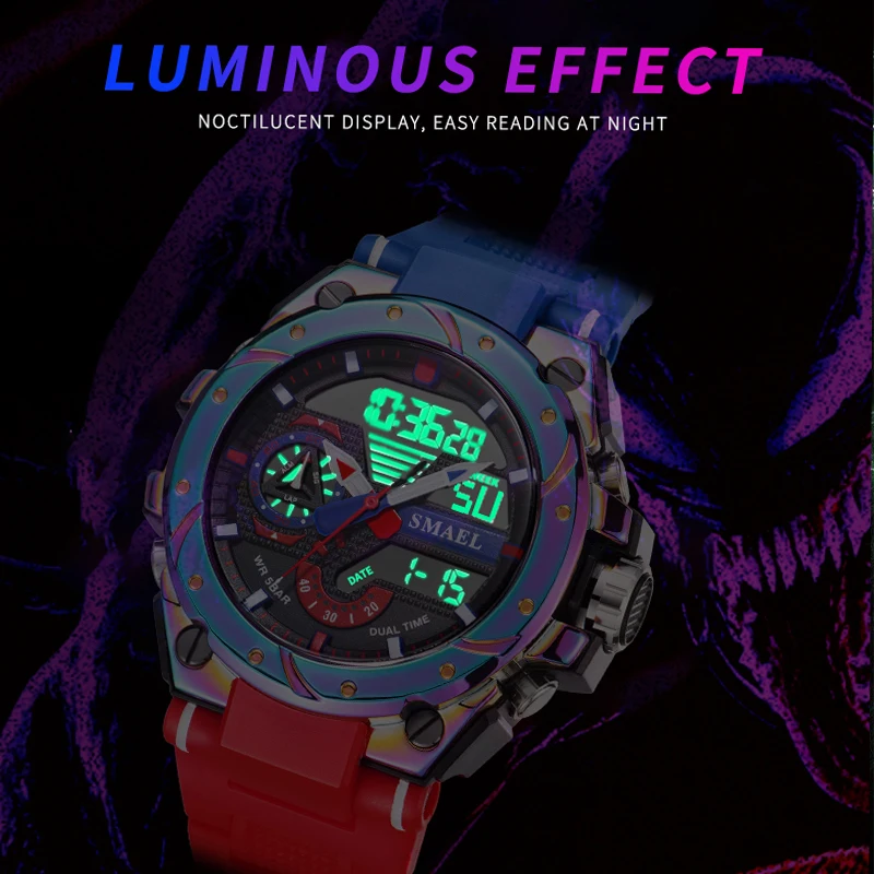 SMAEL 8060 Dual Display Sports Watch