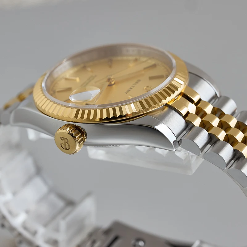 Baltany Retro 36mm Gold Dress Watch S4084