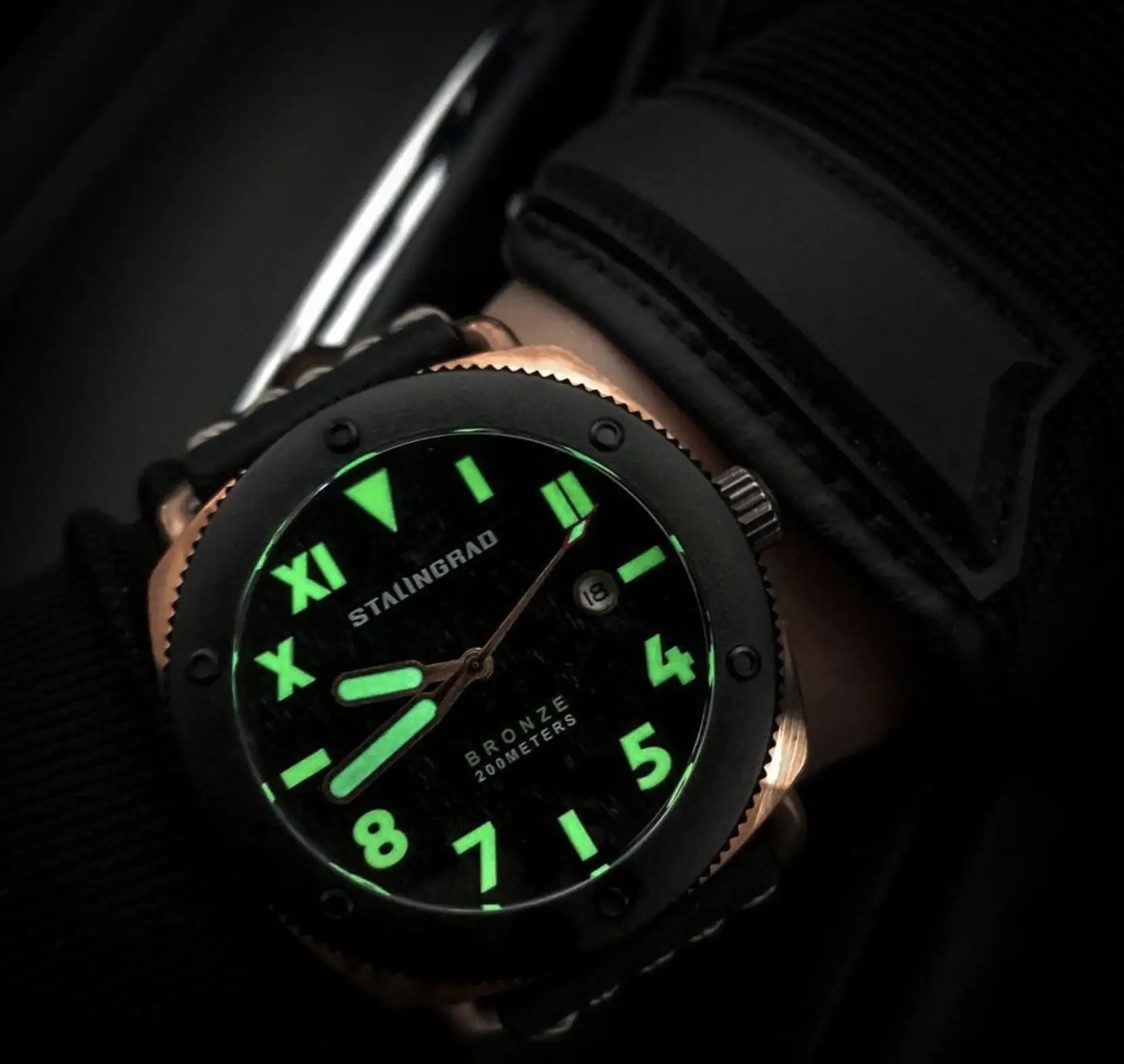 Stalingrad SG0609 Men's Bronze Dive Watch