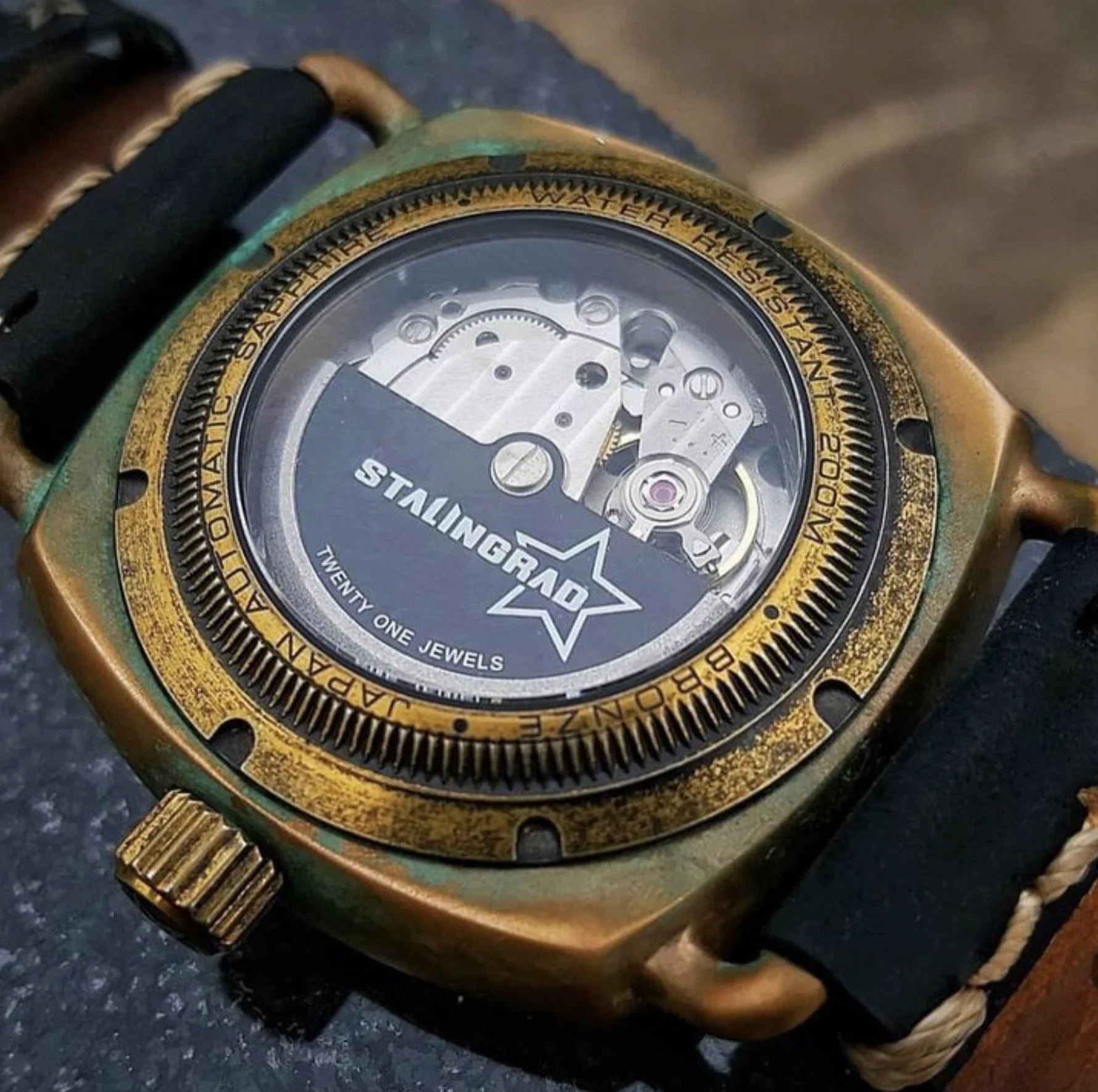 Stalingrad SG0609 Men's Bronze Dive Watch