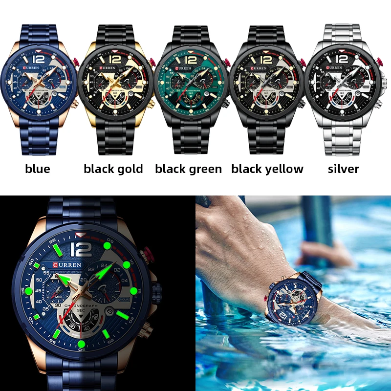 CURREN Casual Business Chronograph Watch