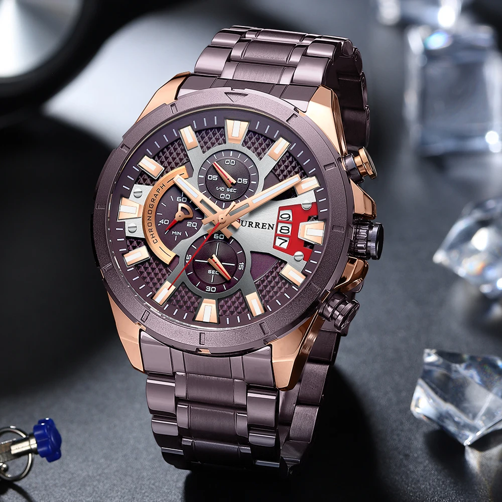 CURREN Men’s Luxury Chronograph Watch