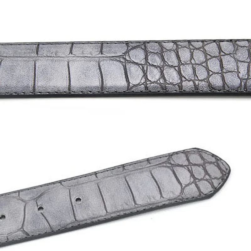 PU Leather Crocodile Pattern Buckle Belt