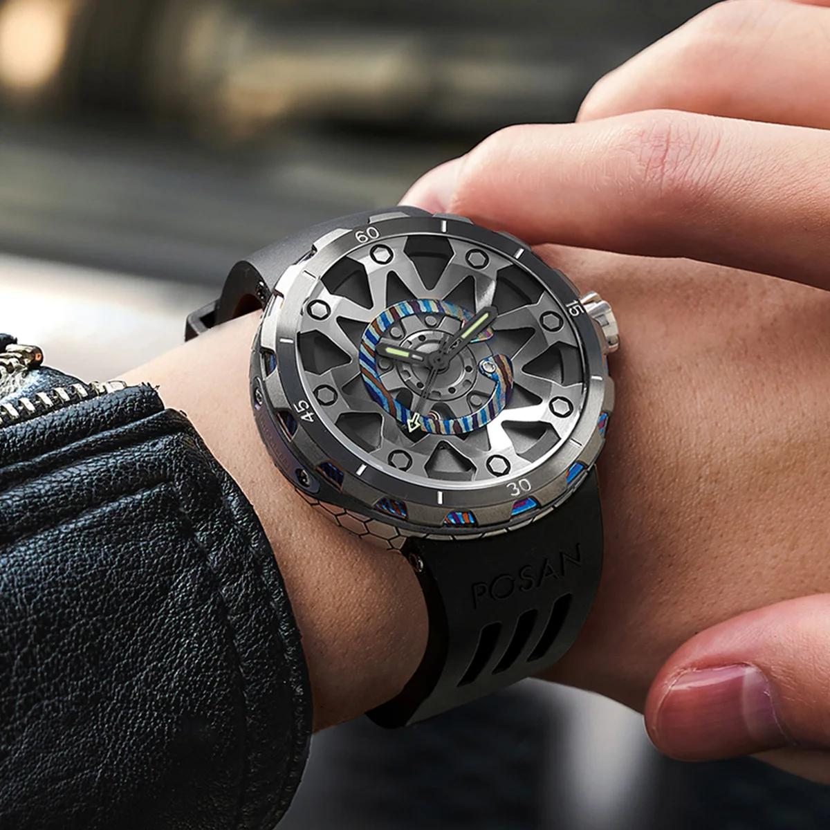 Unique Titanium Automatic Watch