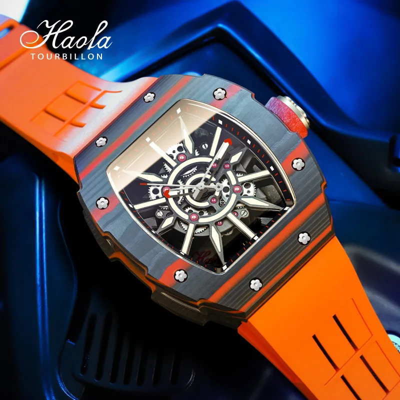 Haofa Skeleton Sun Openwork Watch