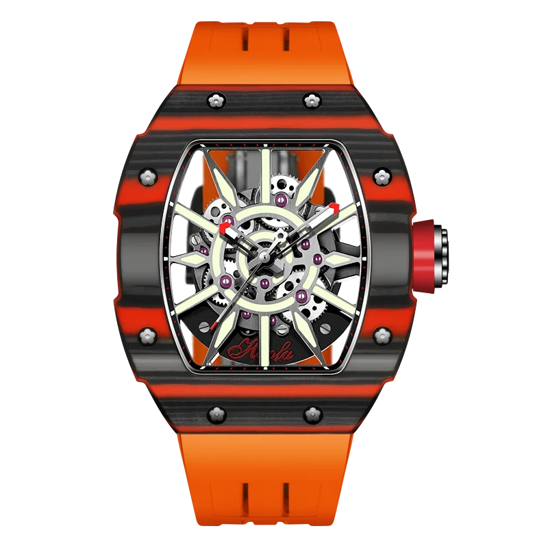 Haofa Skeleton Sun Openwork Watch