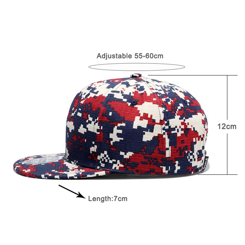 Unisex Camouflage Snapback Cap