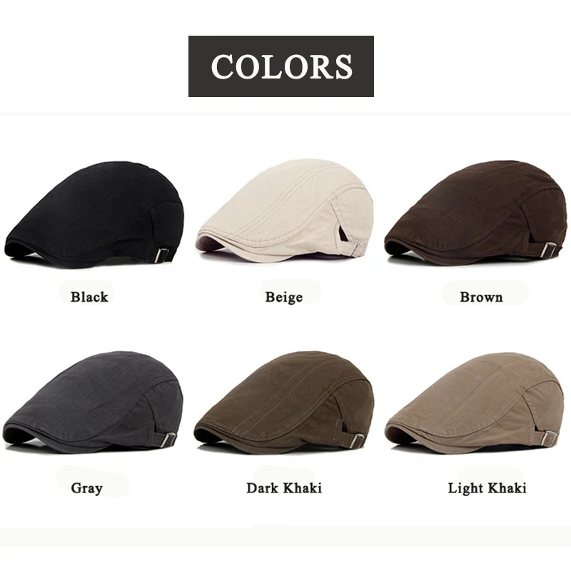 Classic Cotton Adjustable Beret Cap