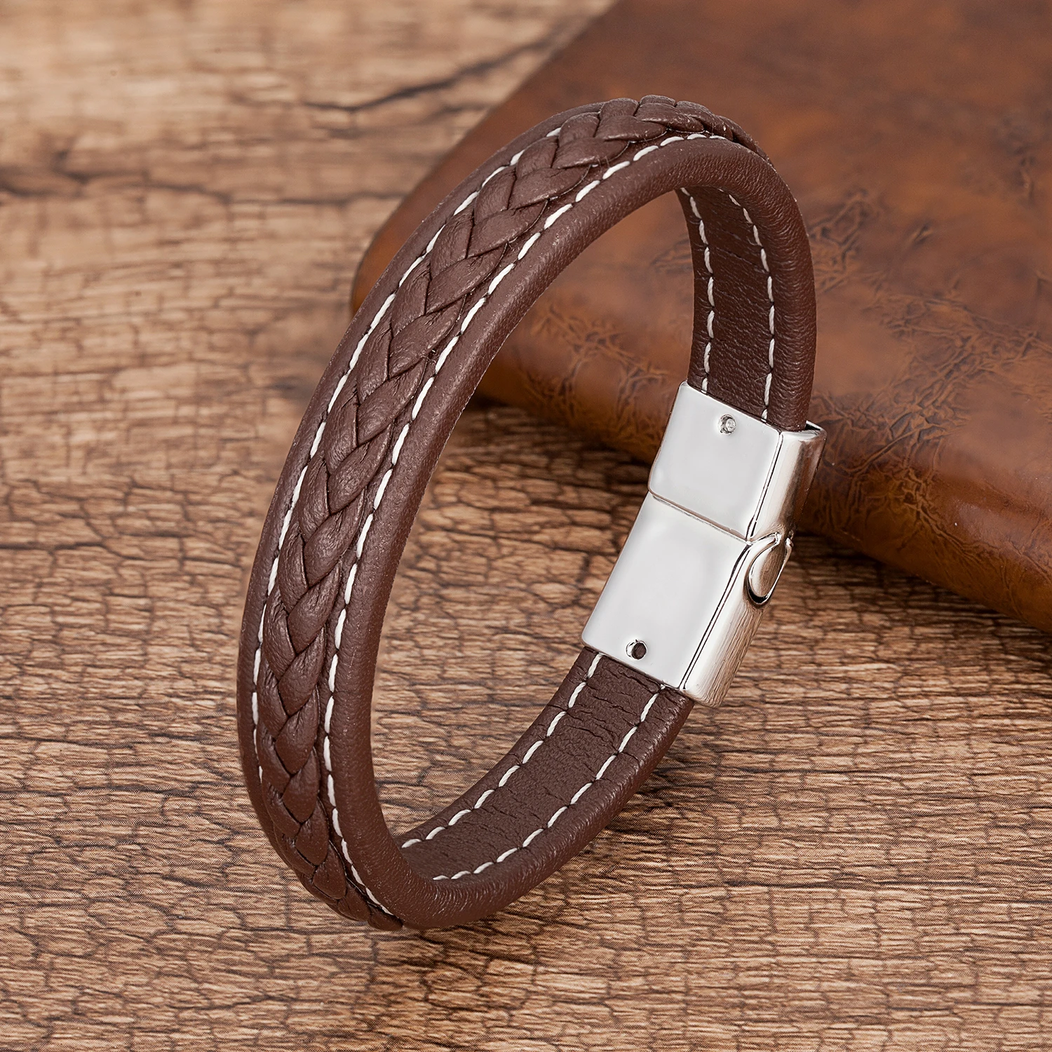 Braided Leather Bracelet for Men