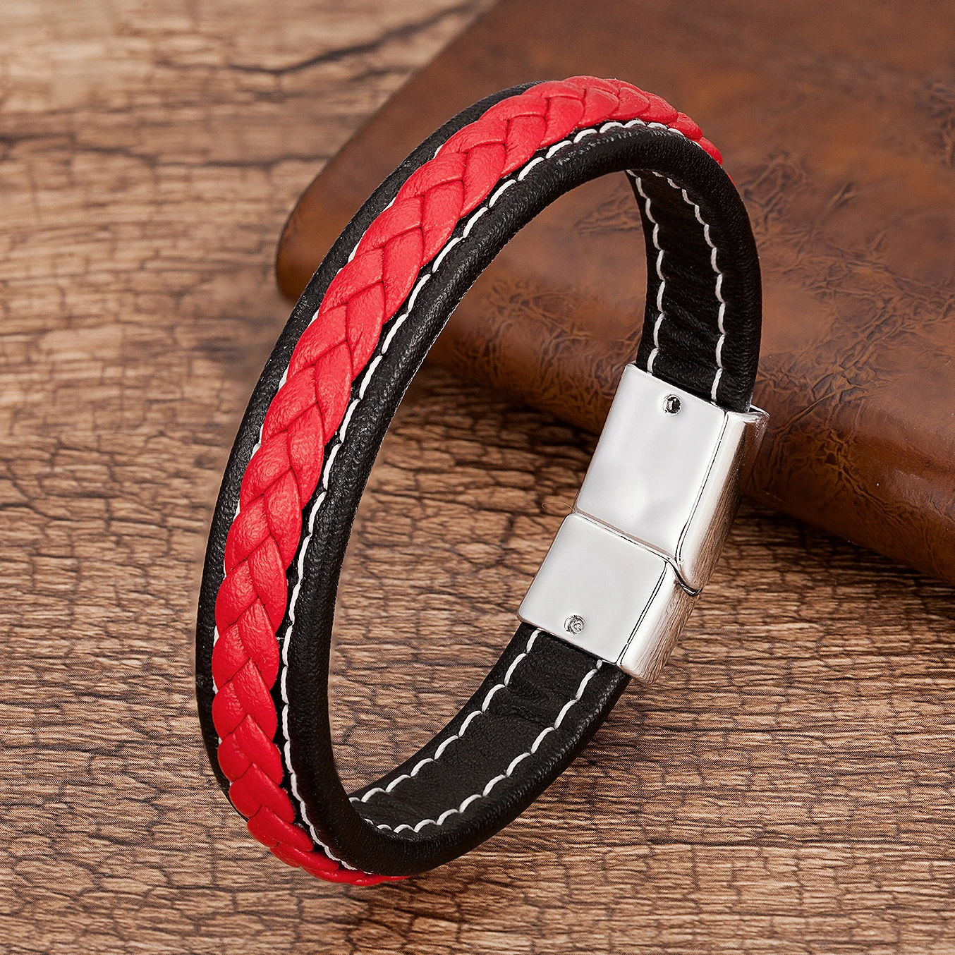 Braided Leather Bracelet for Men