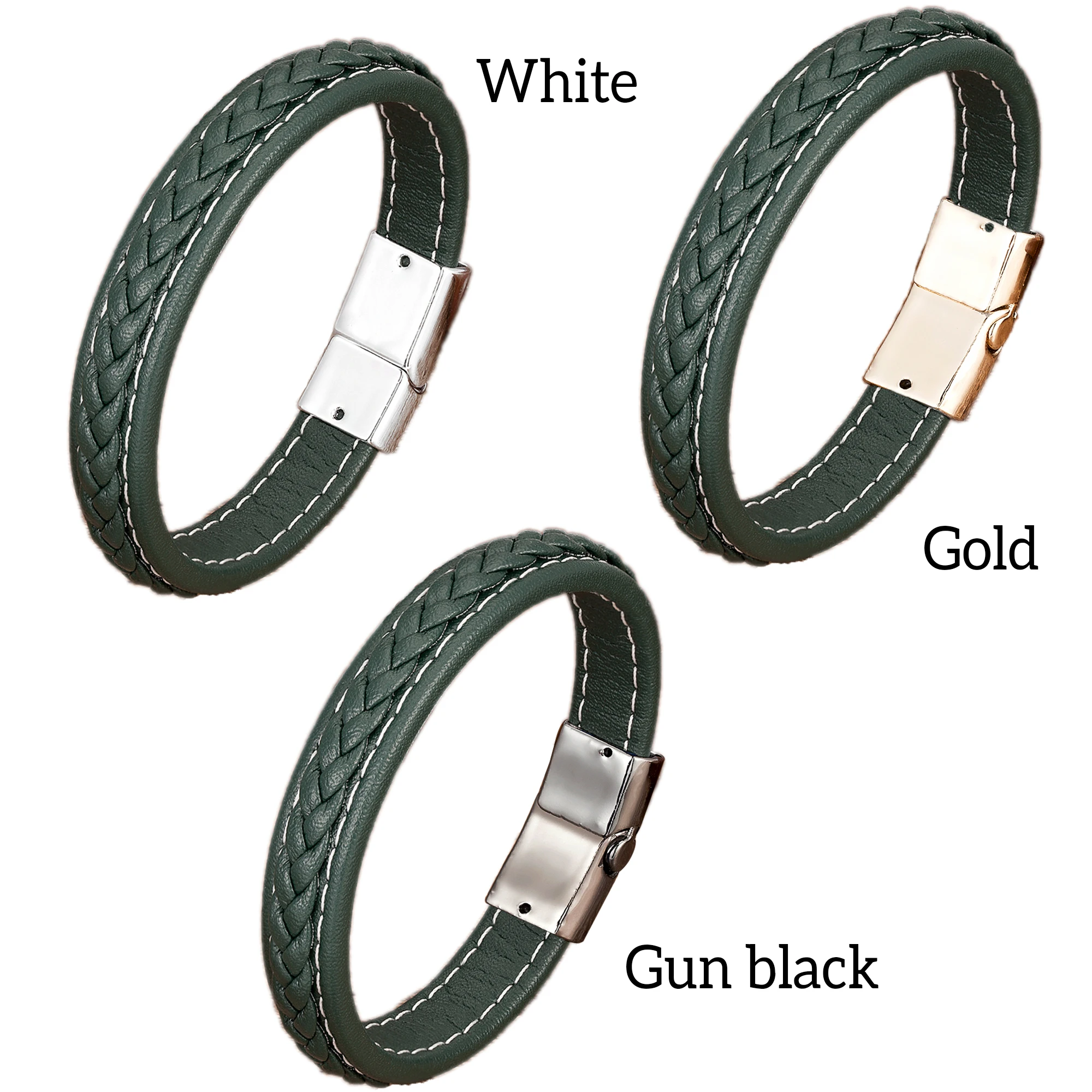Braided Leather Bracelet for Men