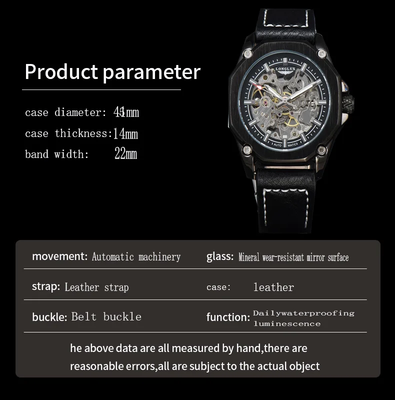 Automatic Mechanical Watch Sport Style