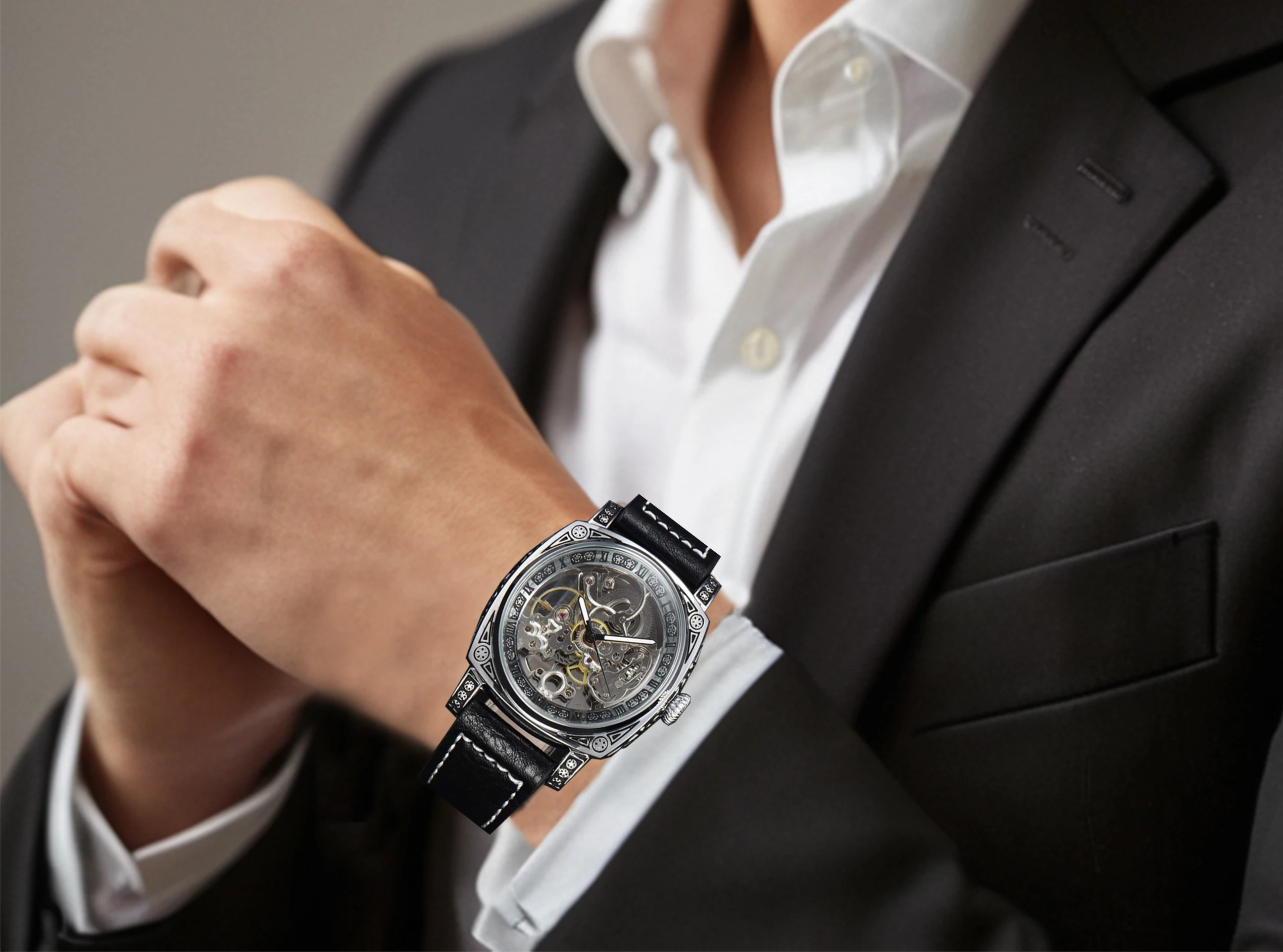 Automatic Retro Style Mechanical Watch