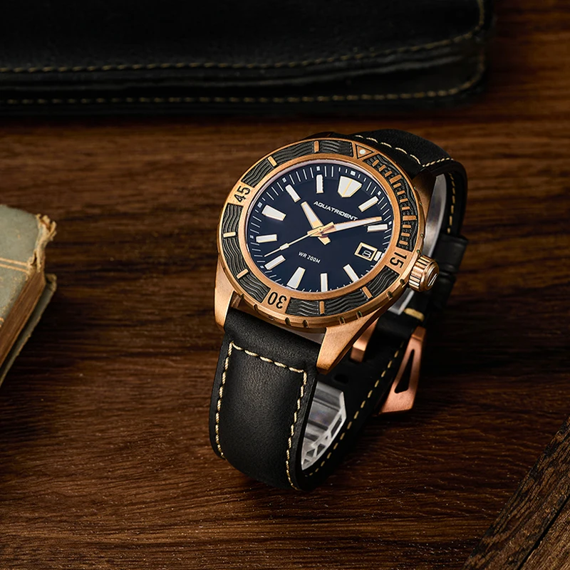 Aquatrident Field Bronze Watch 200M Waterproof