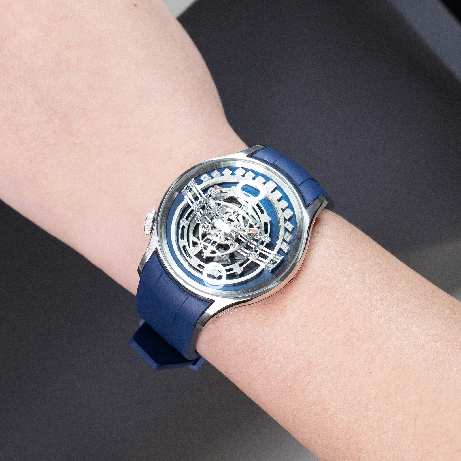 OBLVLO Rotor Automatic Skeleton Watch