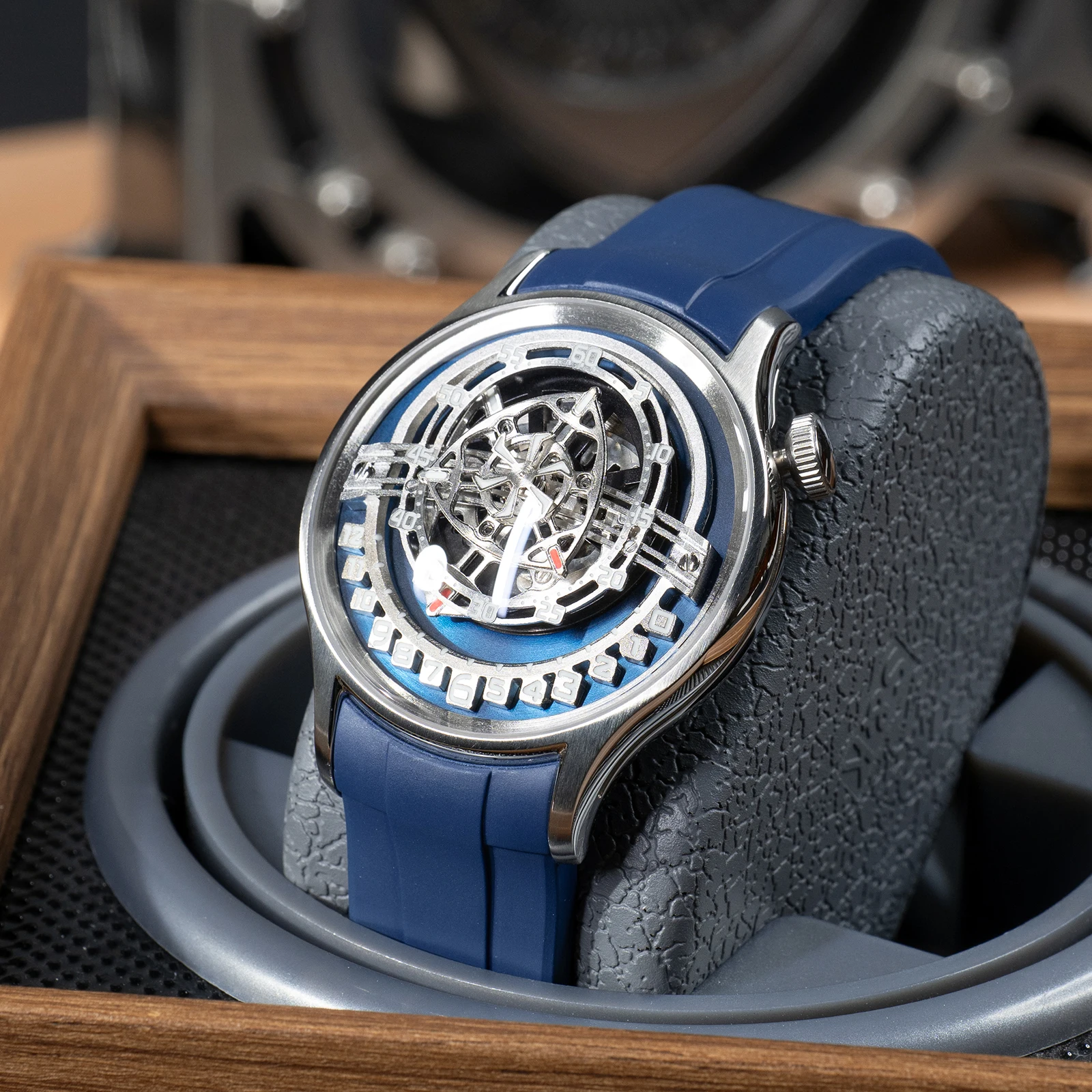 OBLVLO Rotor Automatic Skeleton Watch