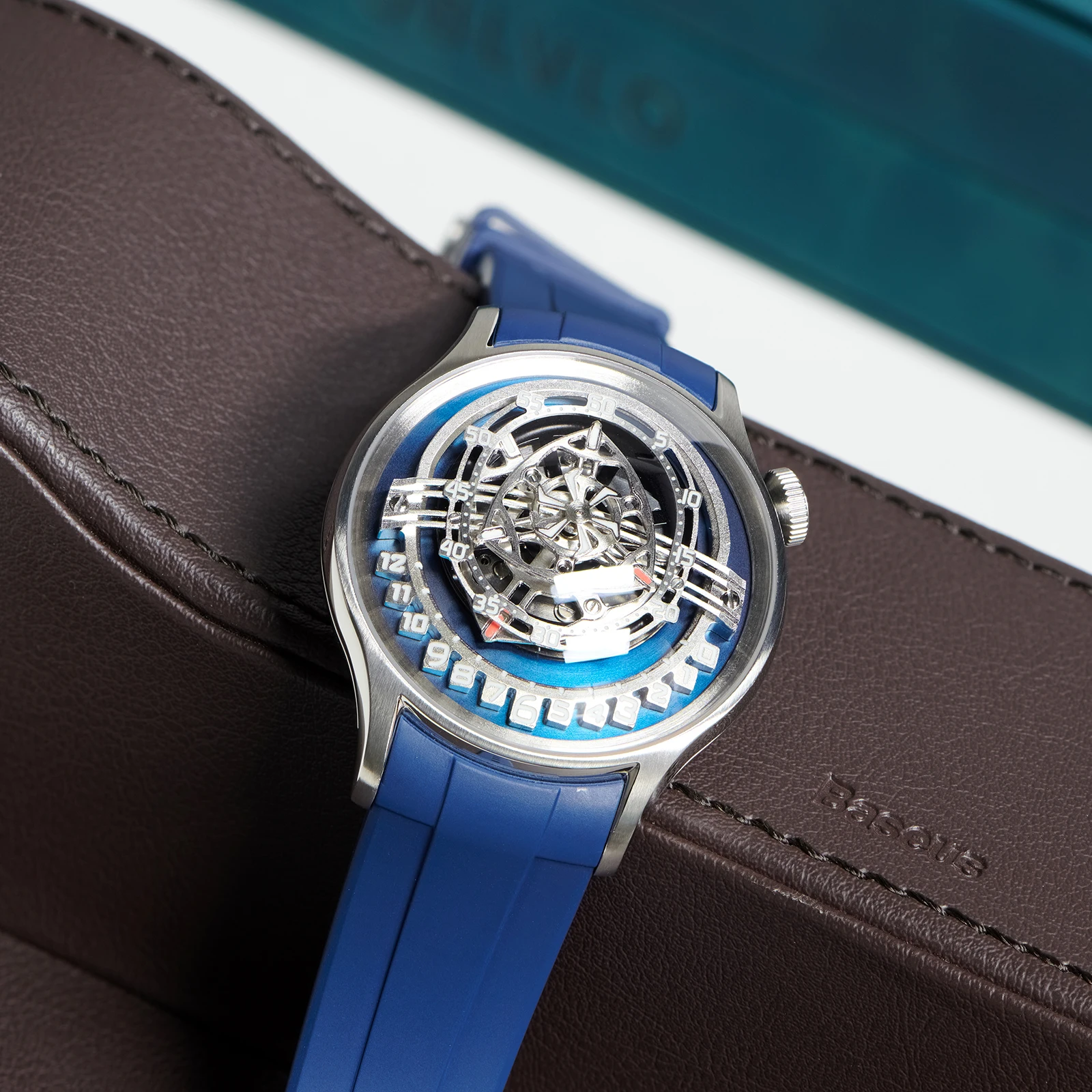 OBLVLO Rotor Automatic Skeleton Watch