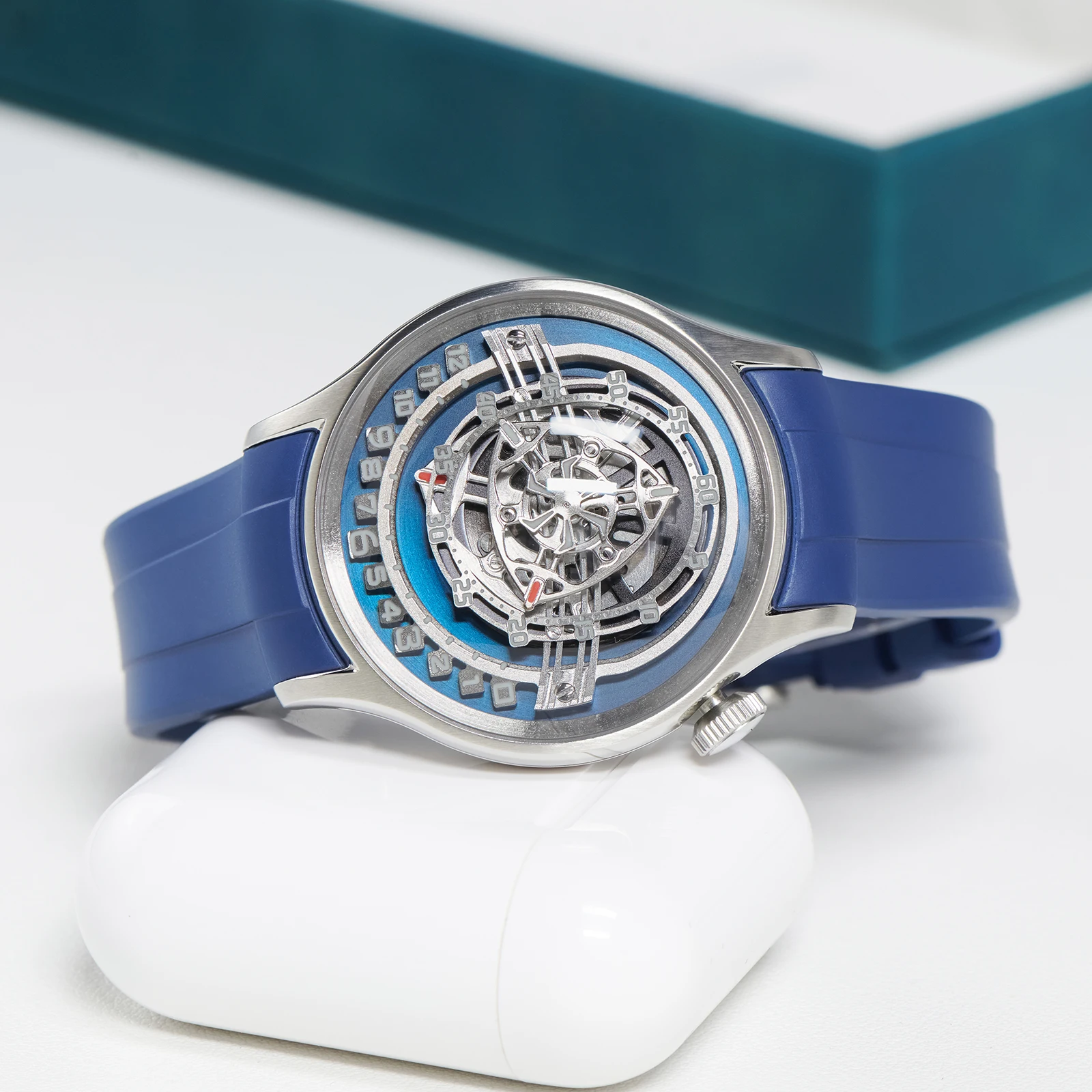 OBLVLO Rotor Automatic Skeleton Watch