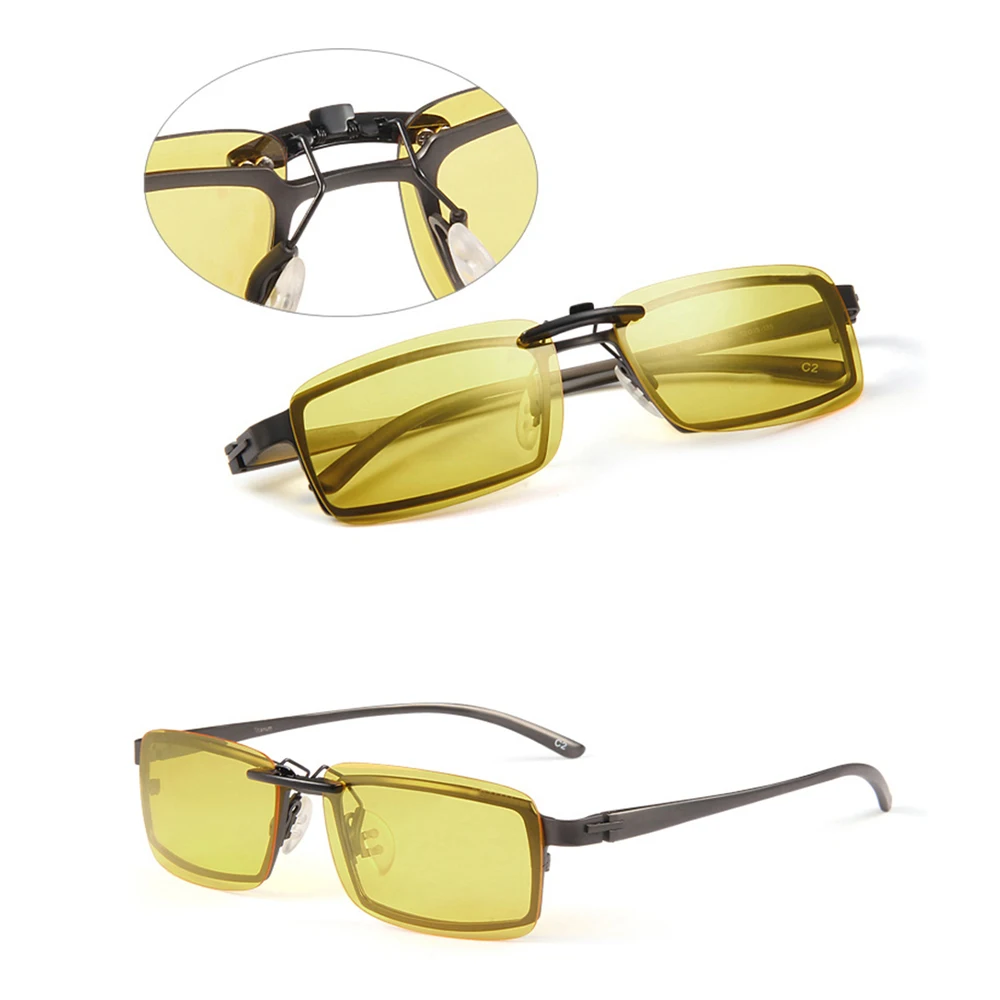 CAPONI Photochromic Polarized Clip-On Sunglasses