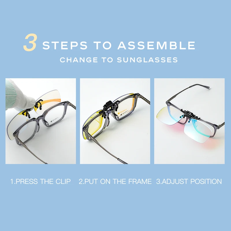 CAPONI Color Blind Glasses Clip On