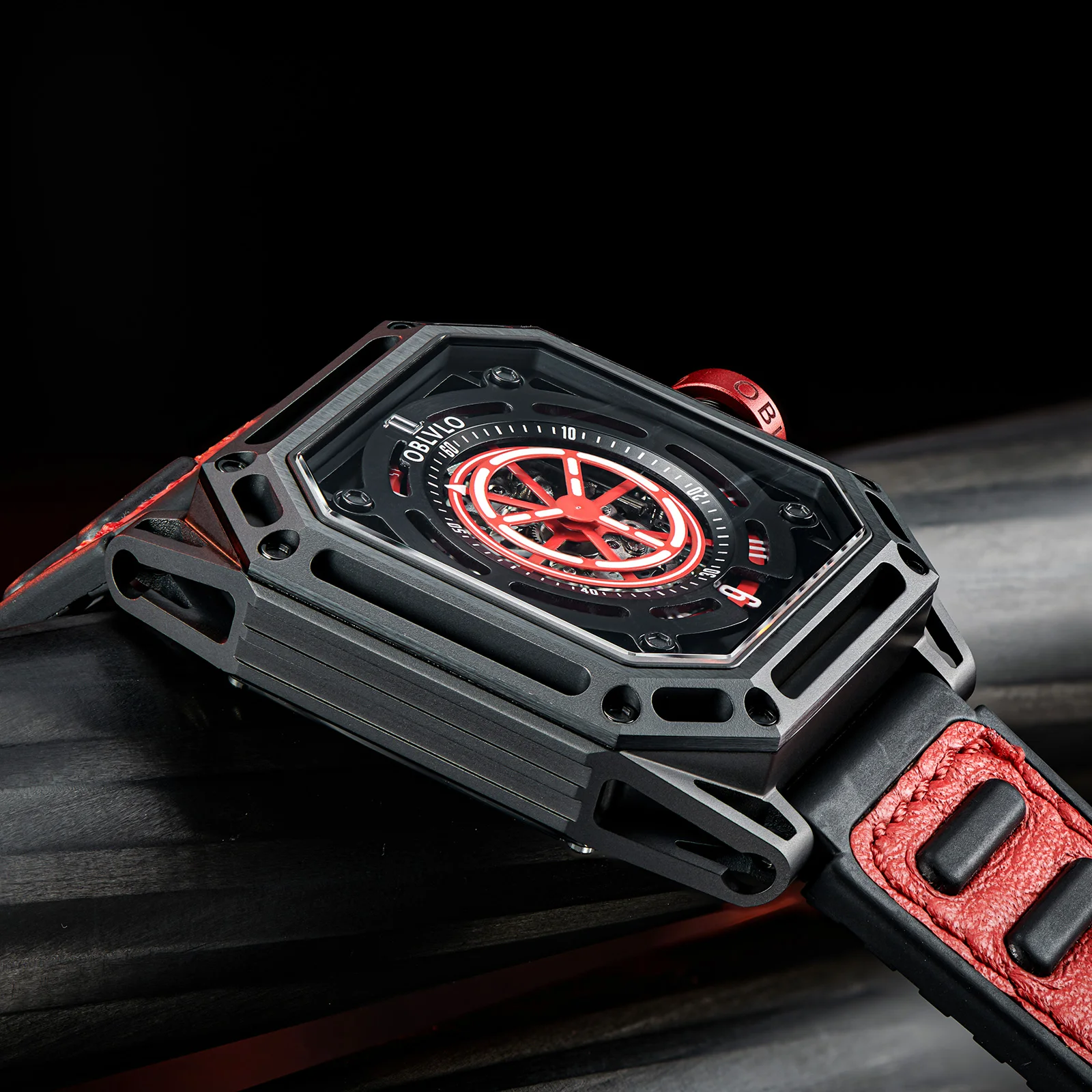 OBLVLO Luxury Sport Square Watch