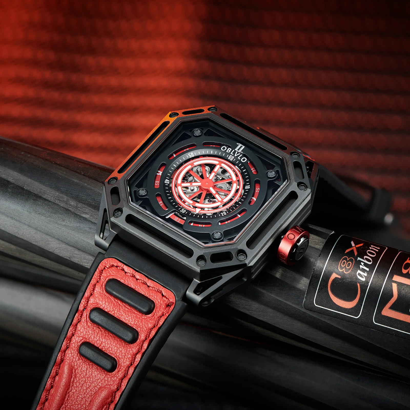 OBLVLO Luxury Sport Square Watch