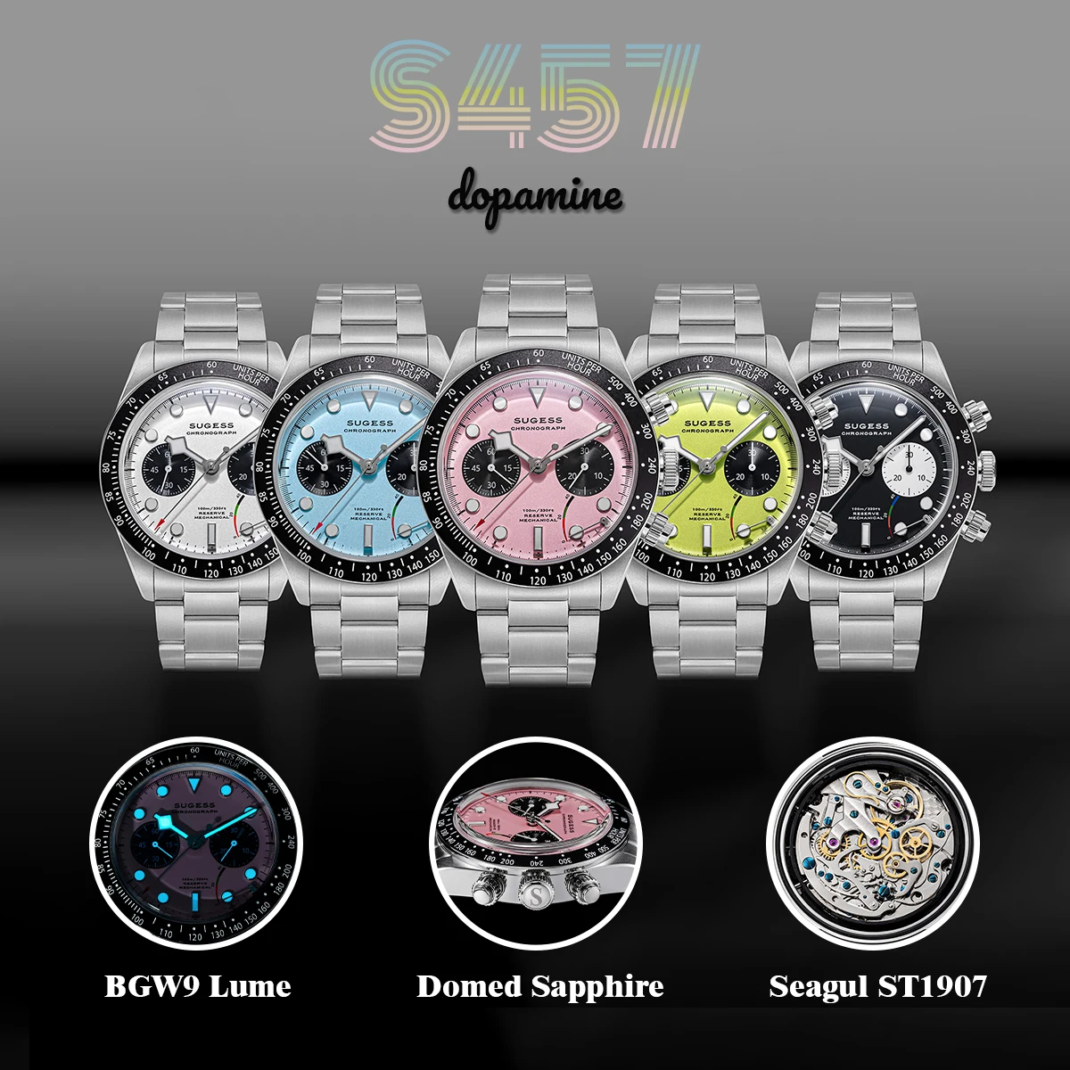 Sugess S457 Chrono Heritage Chronograph