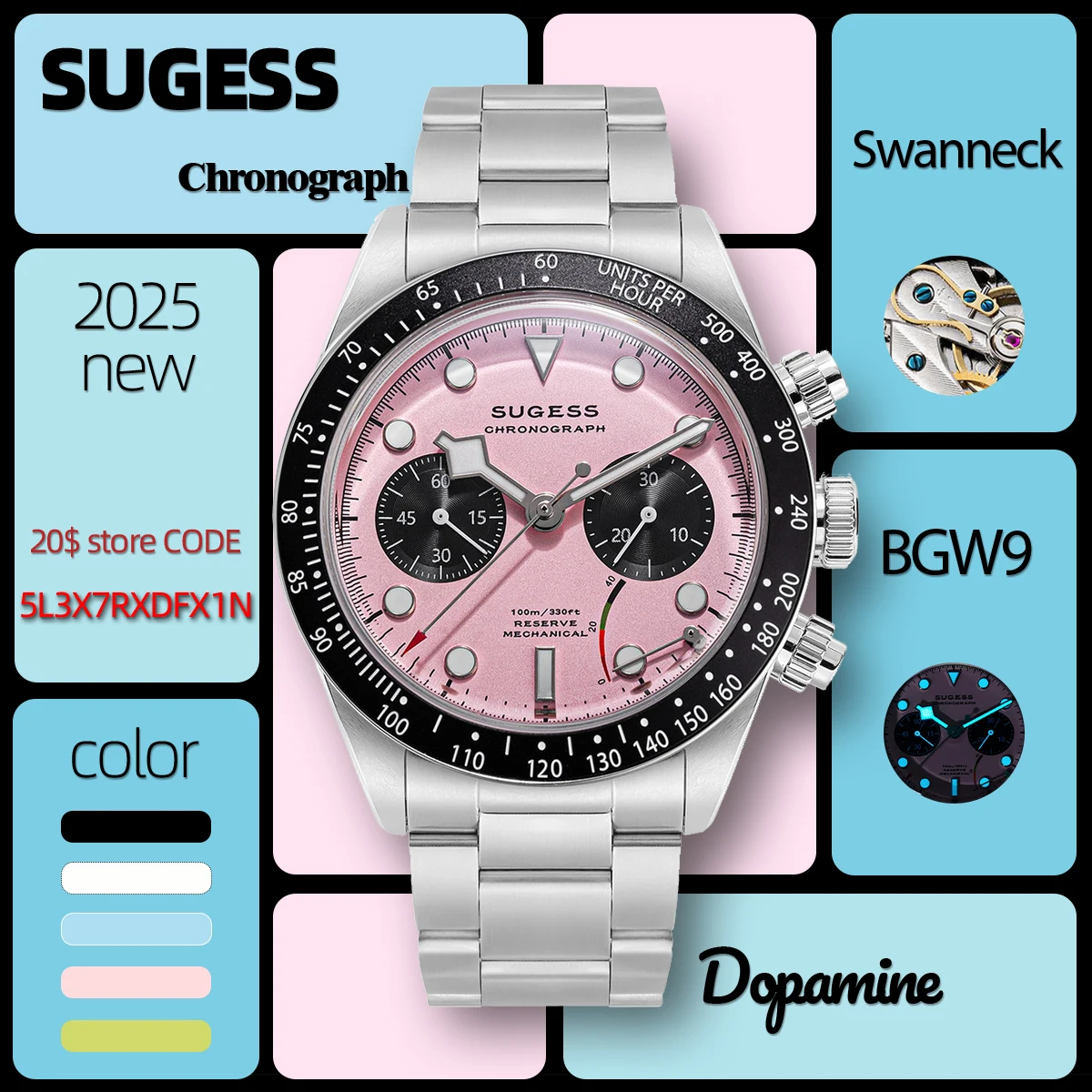 Sugess S457 Chrono Heritage Chronograph