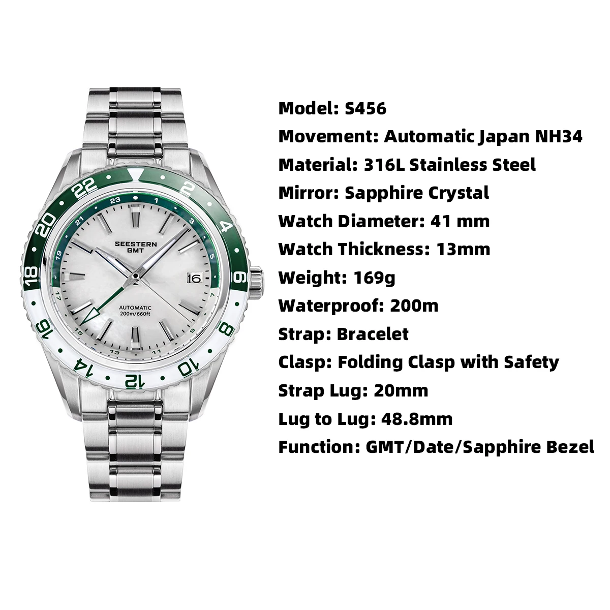 Seestern S456 Grand GMT Automatic Watch