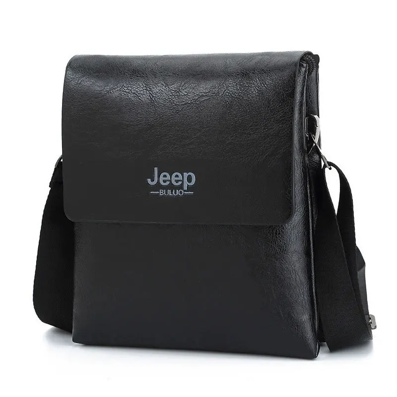 Jeep Men’s PU Leather Shoulder Bag