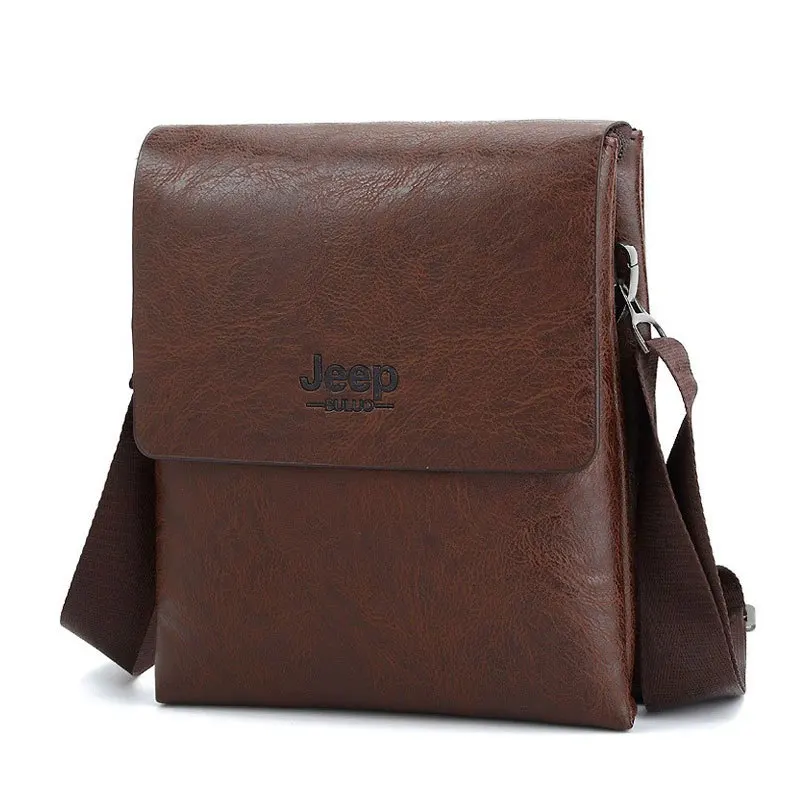 Jeep Men’s PU Leather Shoulder Bag
