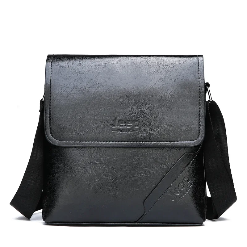 JEEP Men’s Leather Shoulder Bag