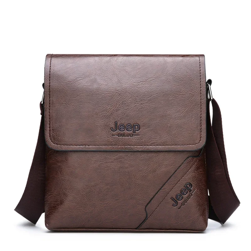 JEEP Men’s Leather Shoulder Bag