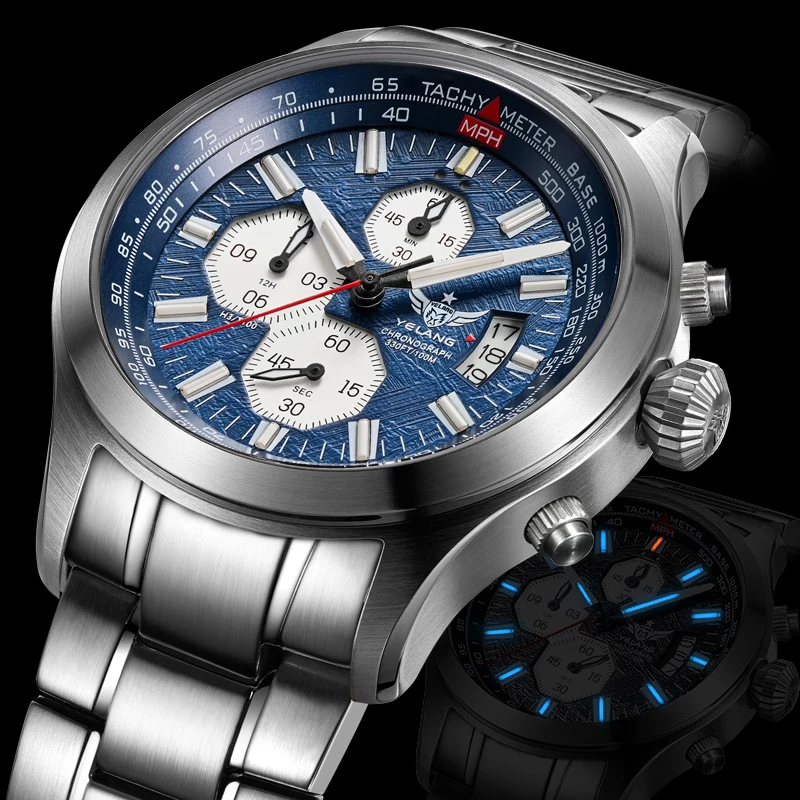 YELANG V1029S Tritium Chronograph Watch