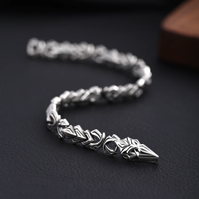 Dragon Bracelet Retro 925 Sterling Silver Bracelet