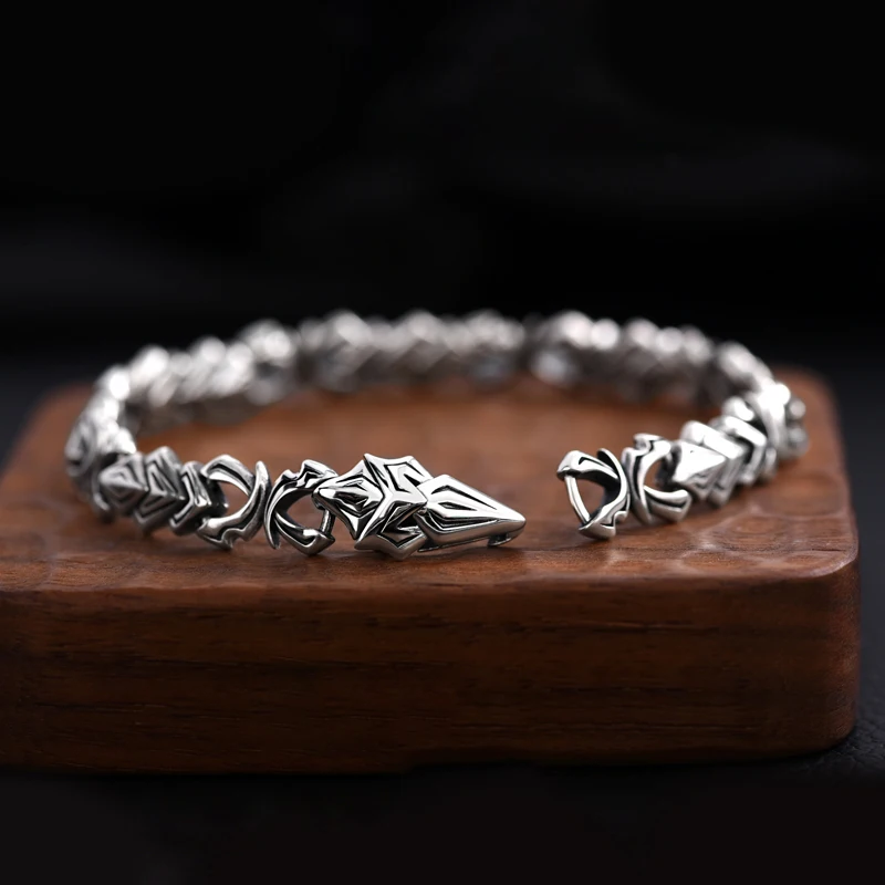 Dragon Bracelet Retro 925 Sterling Silver Bracelet