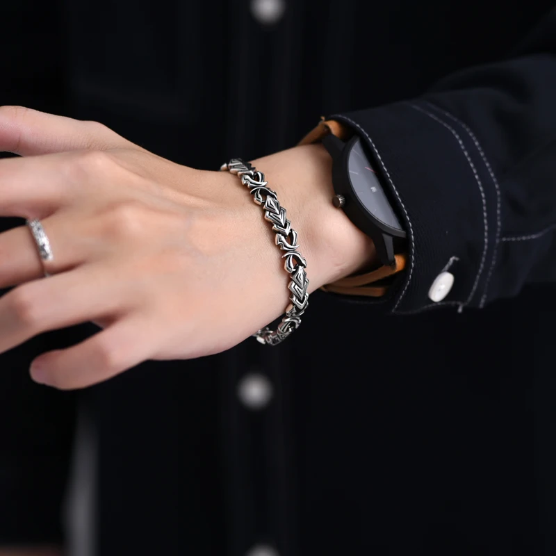 Dragon Bracelet Retro 925 Sterling Silver Bracelet