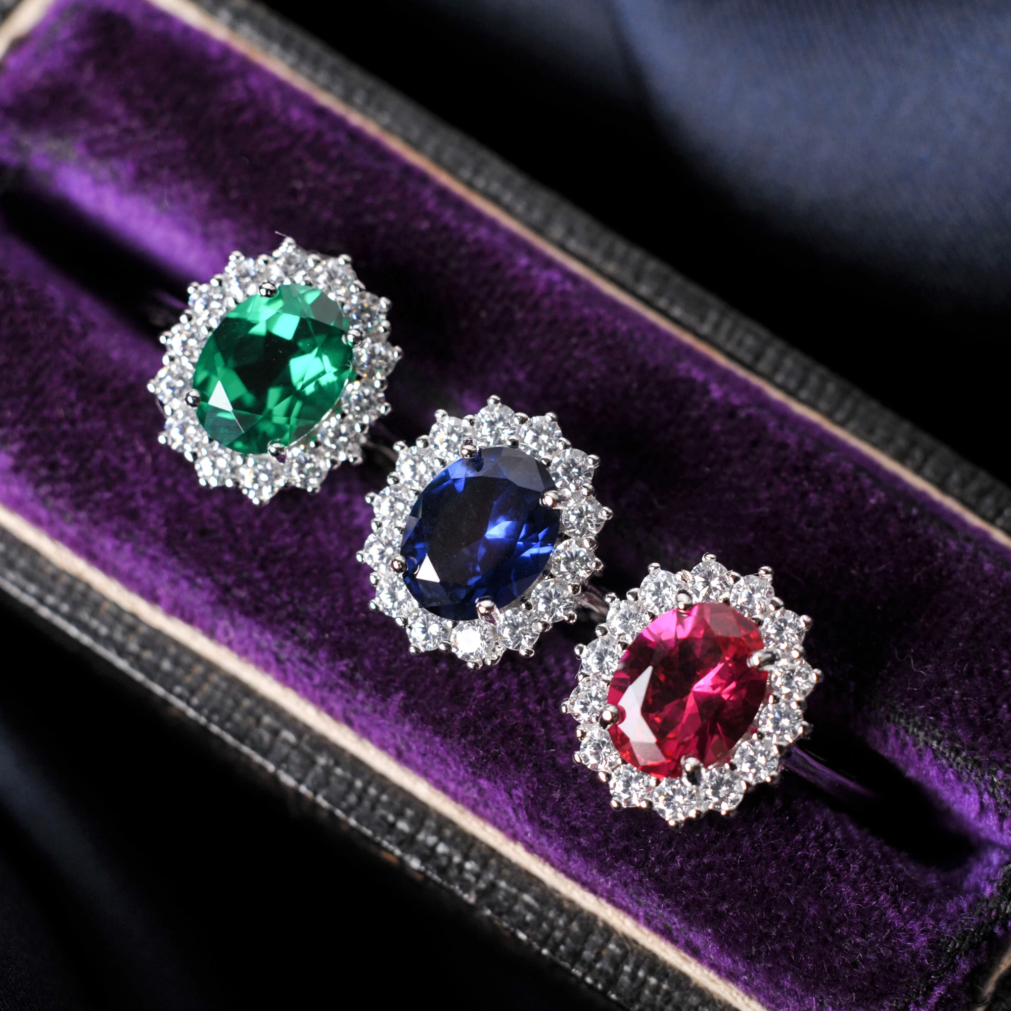 Princess Diana Ring Sapphire Ruby Emerald