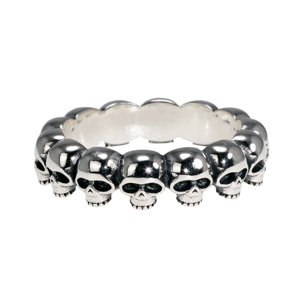 Couple Skull Rings 925 Sterling Silver