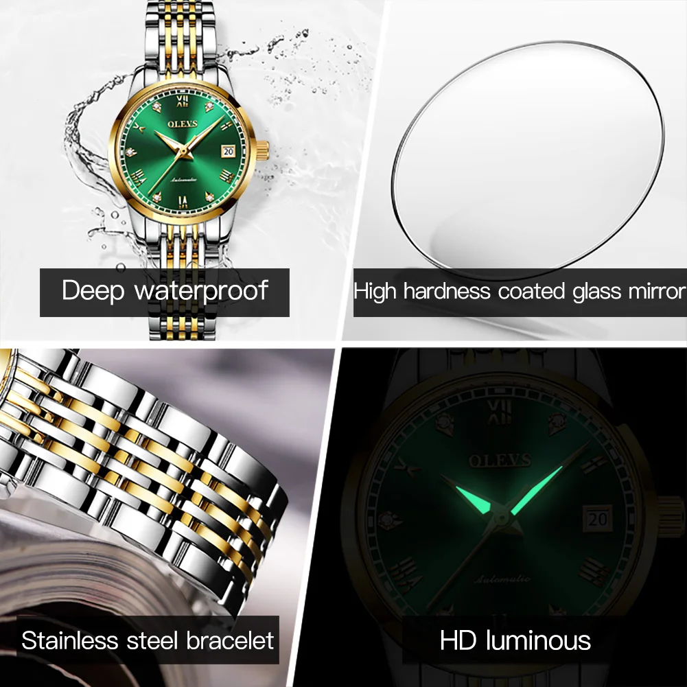OLEVS His & Hers Mechanical Couple Watches