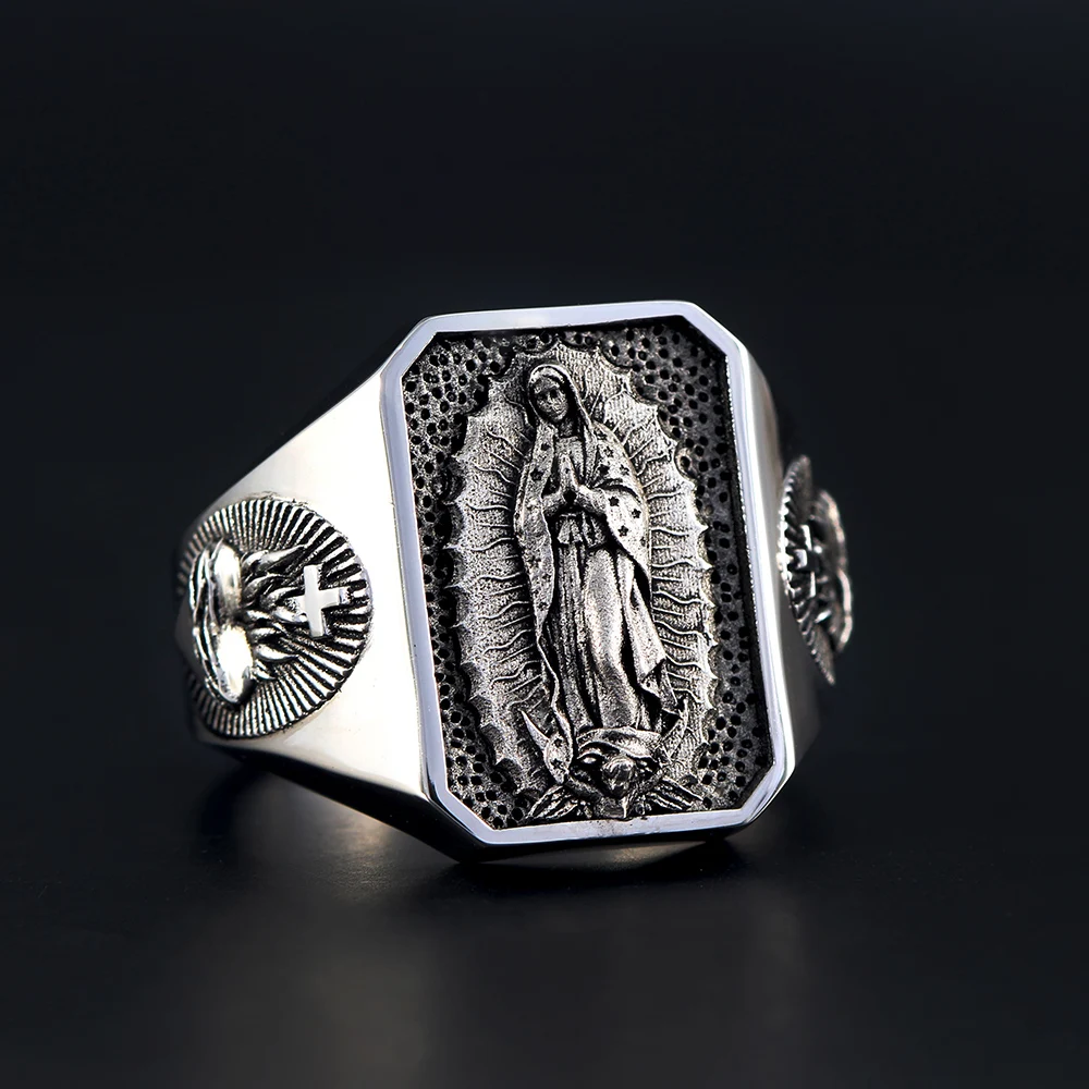 Sacred Heart of Jesus Ring Lady Virgin Mary