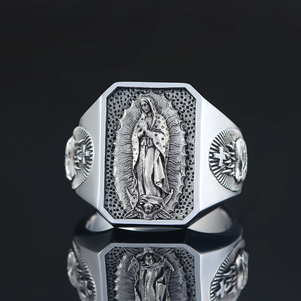 Sacred Heart of Jesus Ring Lady Virgin Mary