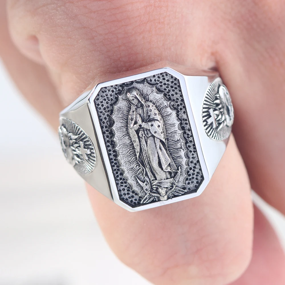 Sacred Heart of Jesus Ring Lady Virgin Mary
