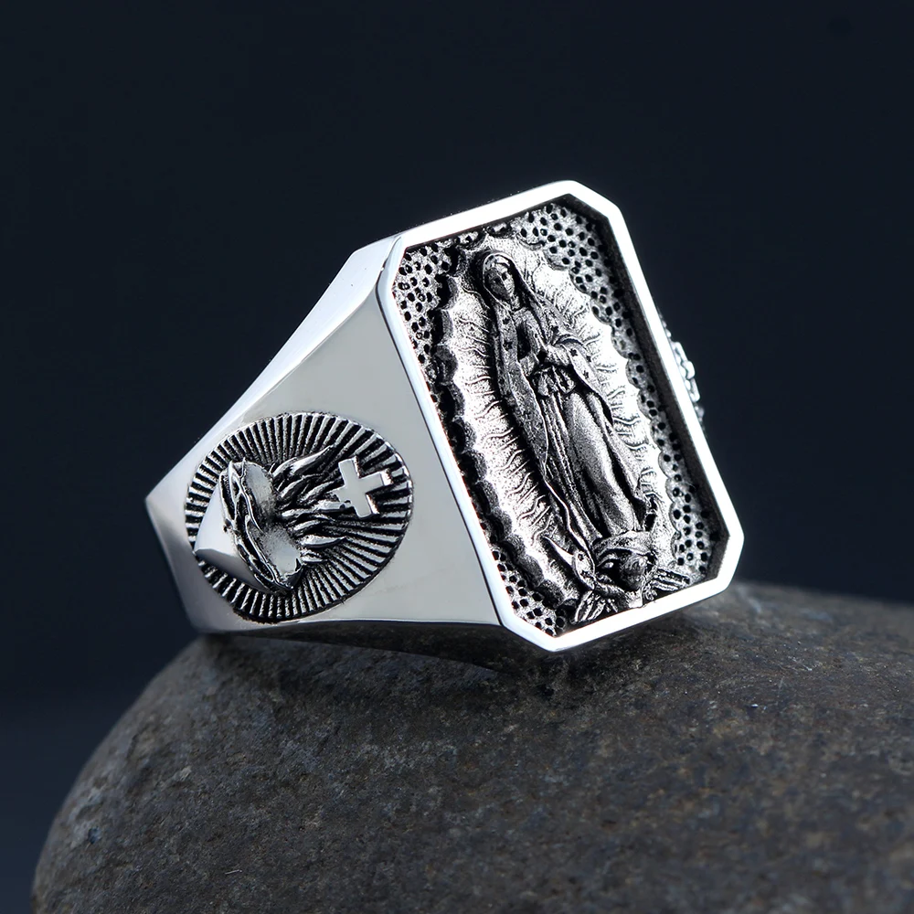 Sacred Heart of Jesus Ring Lady Virgin Mary
