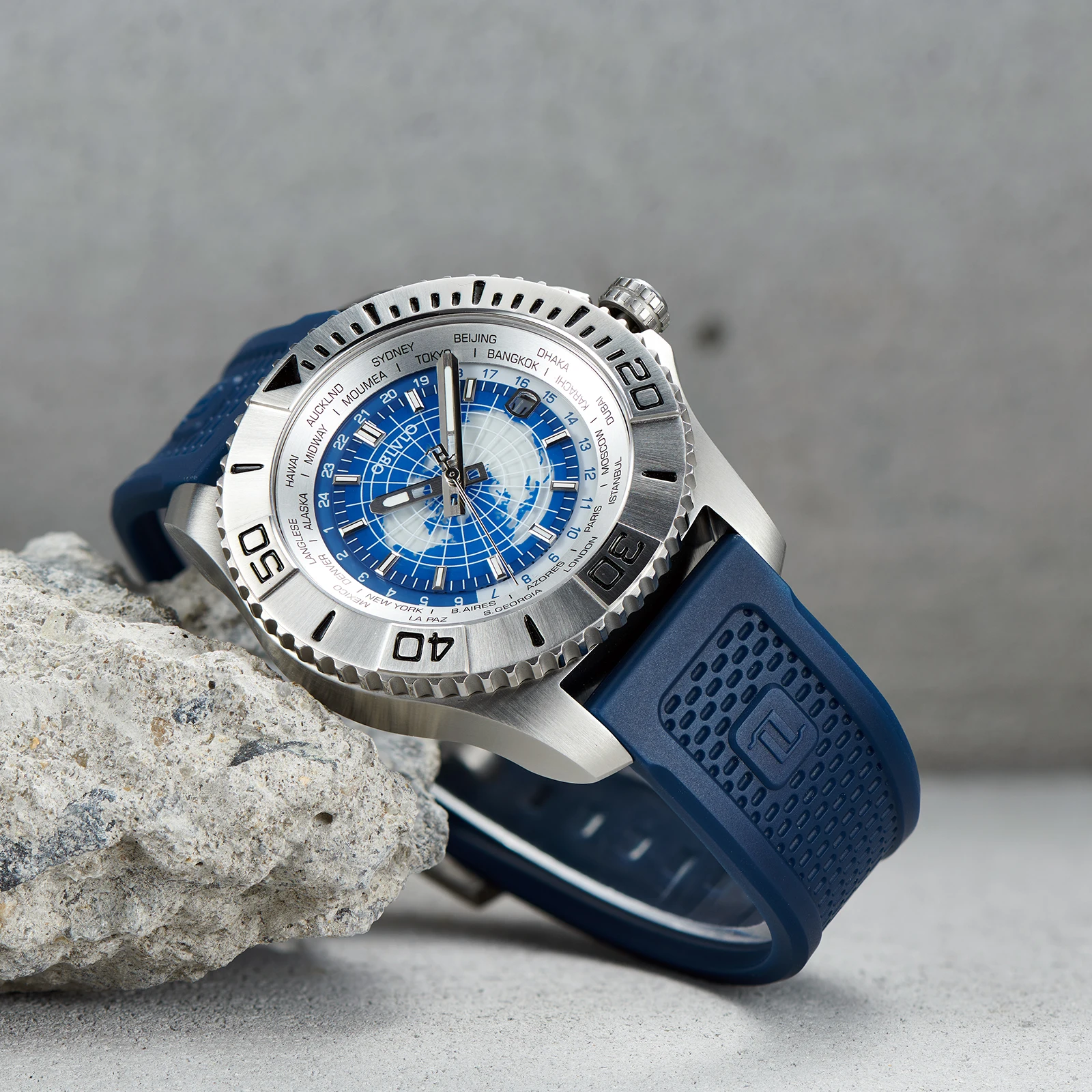 OBLVLO World Time Sports Men’s Watch