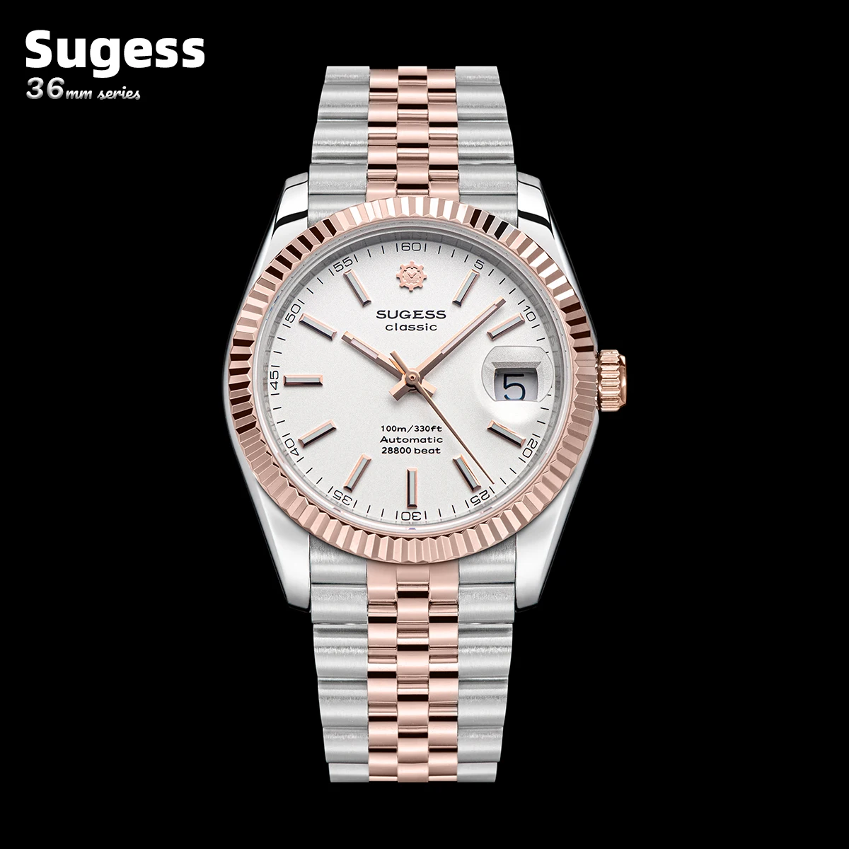 Sugess S447 36mm Men’s Automatic Watch