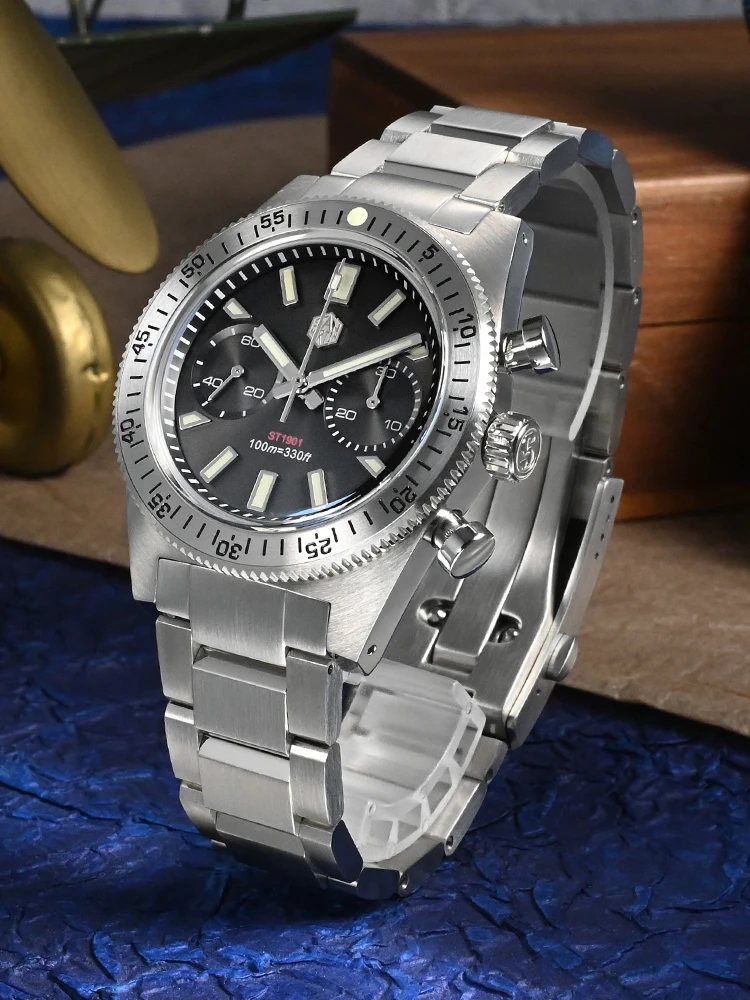 San Martin SN0007JS 62Mas Chronograph Watch