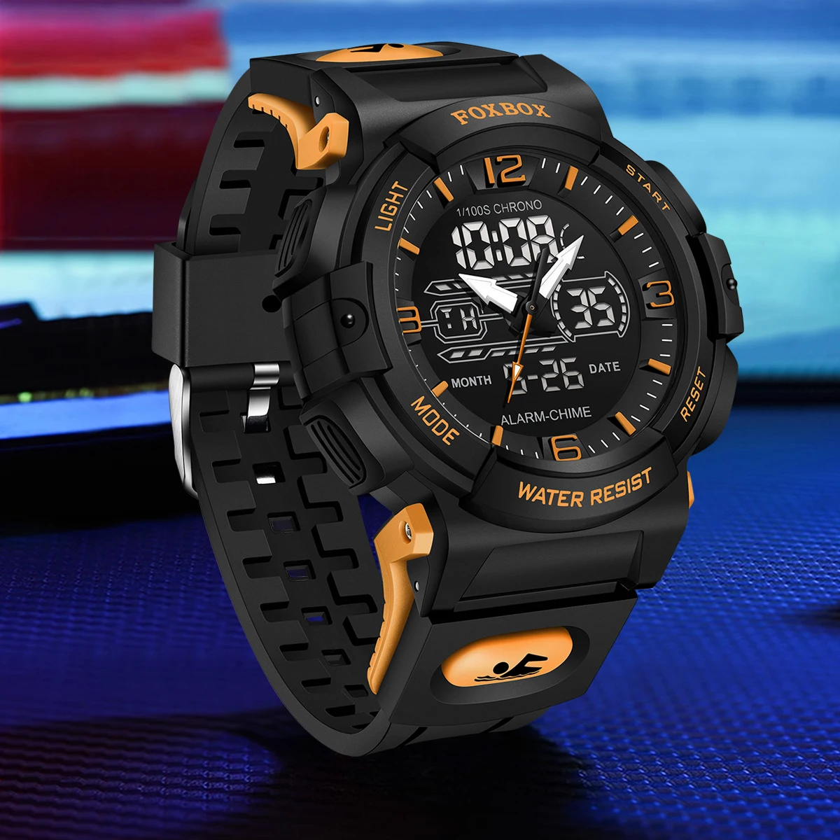LIGE FOXBOX Dual Display Sports Watch